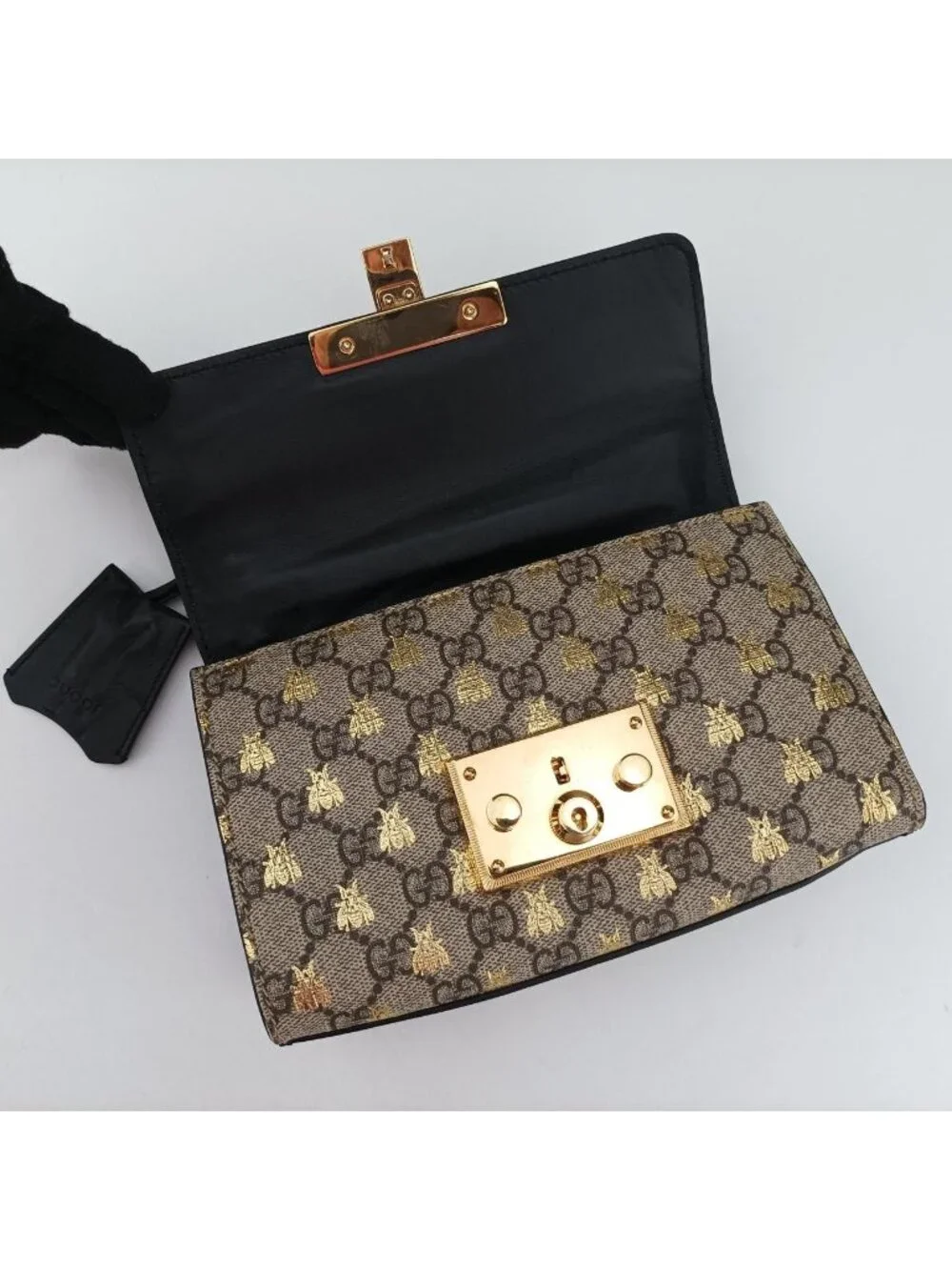 Gucci Padlock Brown Leather Shoulder Bag
